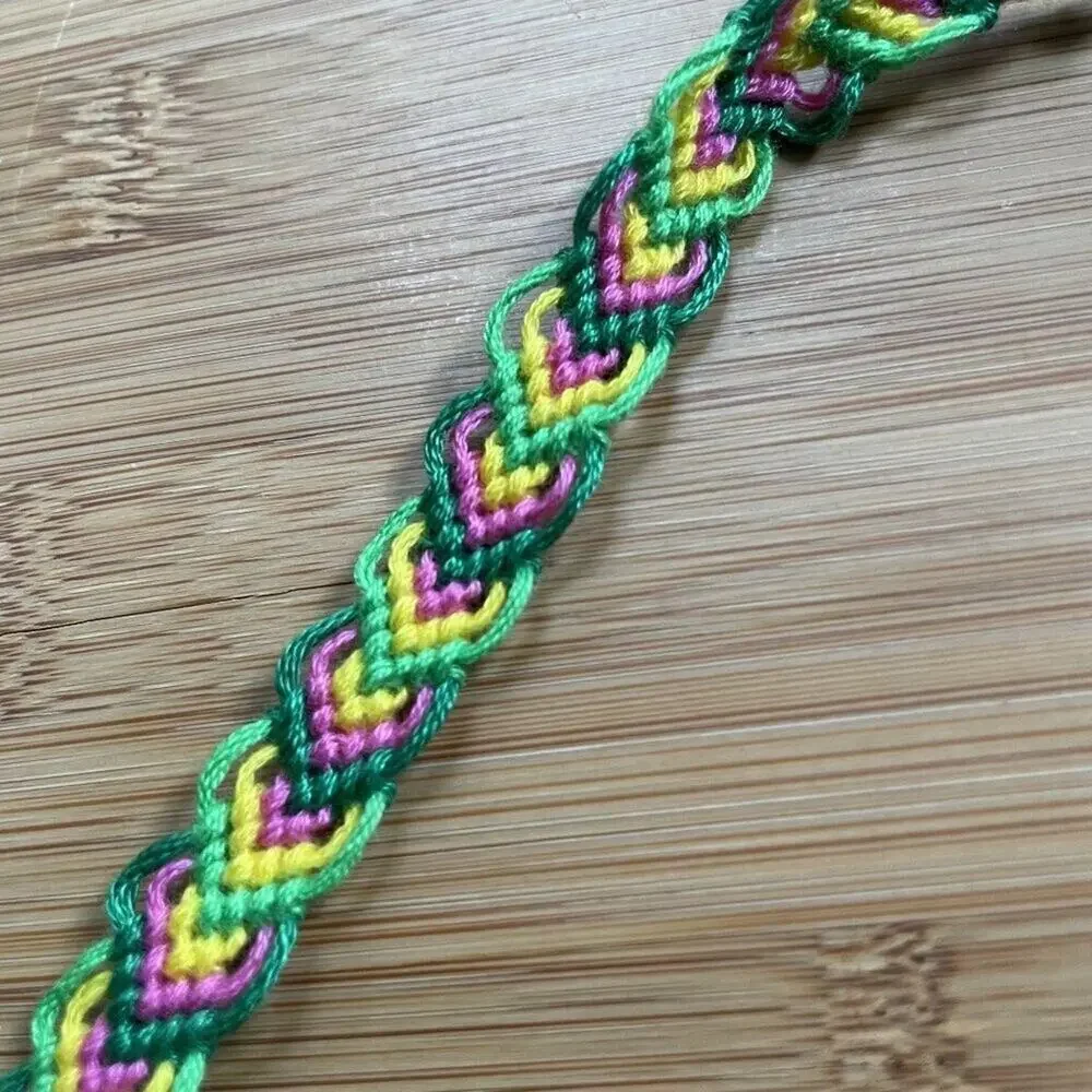 Fallon Bracelet, anklet, trendy, comfortable, tie, embroidery thread, woven, gif